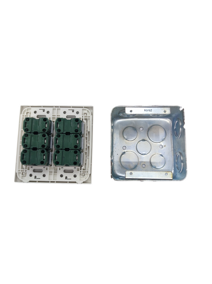 Panasonic 6 Gang Universal Outlet with Utility WEG6806+(6XWEG10919-5)+Utility