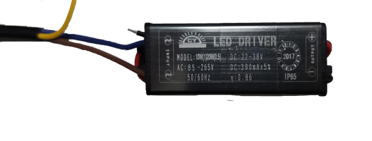 LED Driver Input 85V 265V AC  Output 22-38V DC 300mA for 10W SMD LED Chip