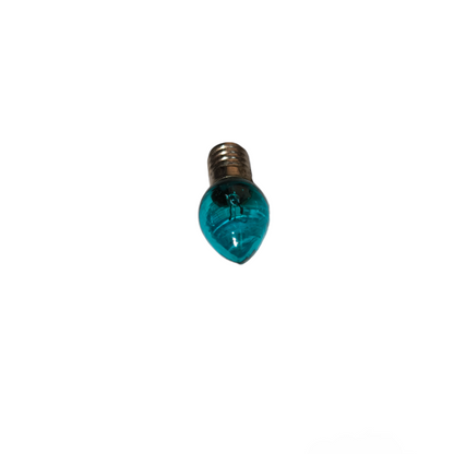 Blue light bulb on a white background 6W Pilot Lamp 6V E10 Blue Coating Candle Shape Electx Electrical SUpply
