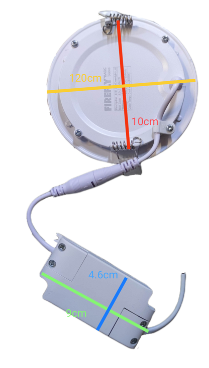 Firefly 6W LED Round Recessed Slim Downlight 220V Cool White 120mm