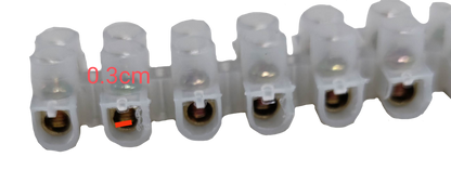 15A PVC Terminal Block 12 Pairs 220V ( 3PCS)