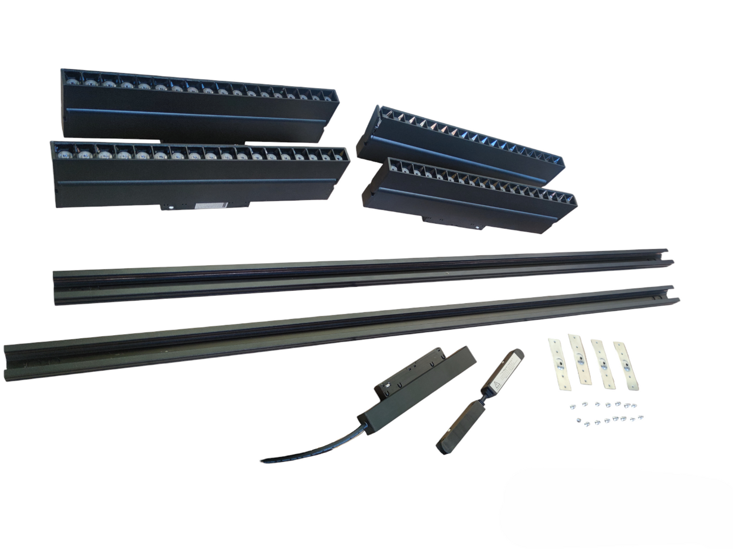 ILLUMIQ TERRA Magnetic Track Light 2 Meters 26mm with 4pcs 18W LED Foldable Grille Track Light 220V Warm White 3000K