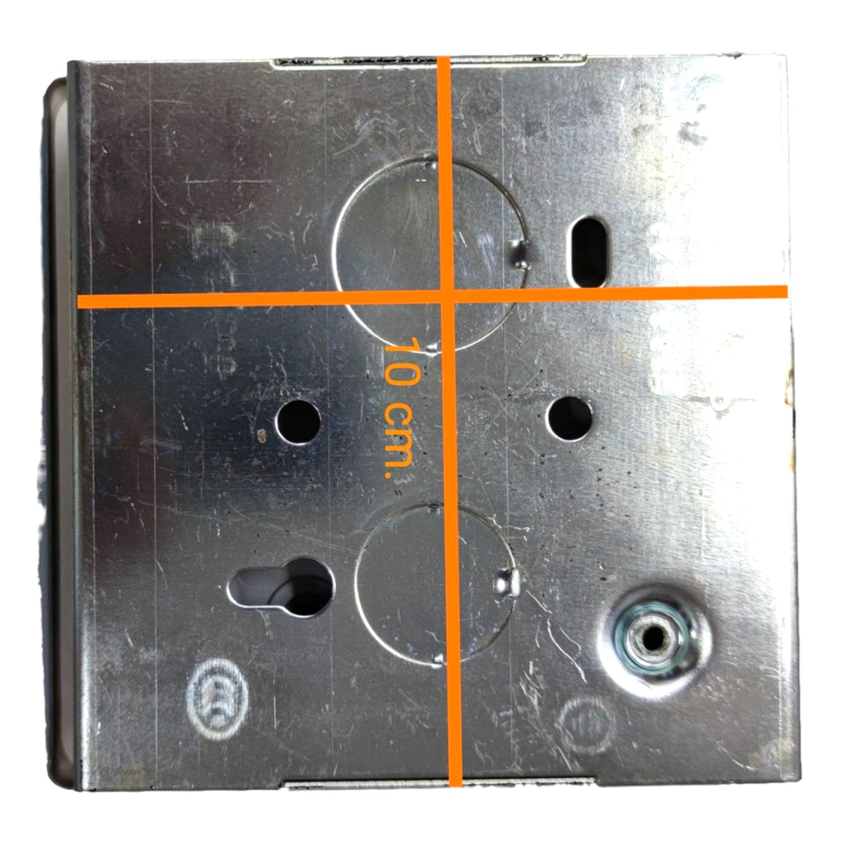 Royu 30A Range Outlet with Stainless Plate Cover and Square Utility Box 220V WH941/SL