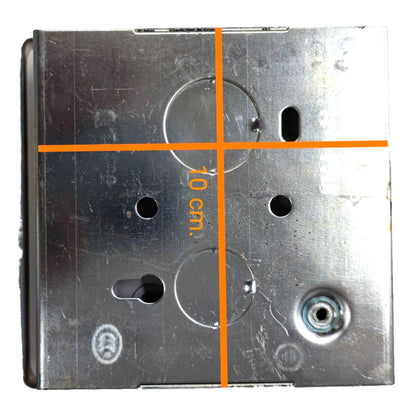 Royu 30A Range Outlet with Stainless Plate Cover and Square Utility Box 220V WH941/SL