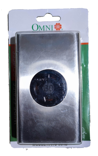 Omni 30A Twistlock Outlet with Plate 220V , 30A Twist Lock Outlet with Plate Cover 2P+E WWG-30HD, High Power Heavy Duty Outlet with Plate