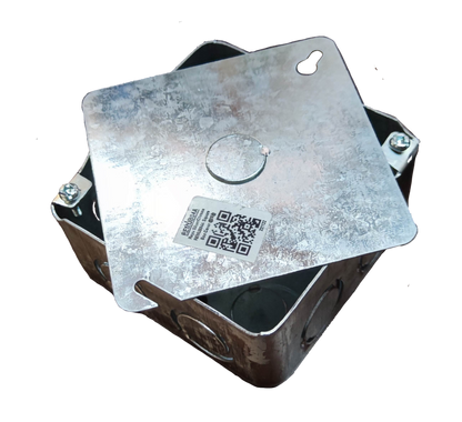 ROYU 4" x 4" Square Box with Cover AWG18 REMUB04A/REMUB03A, Junction Box 4 1/16 x 4 1/16 Metal Box