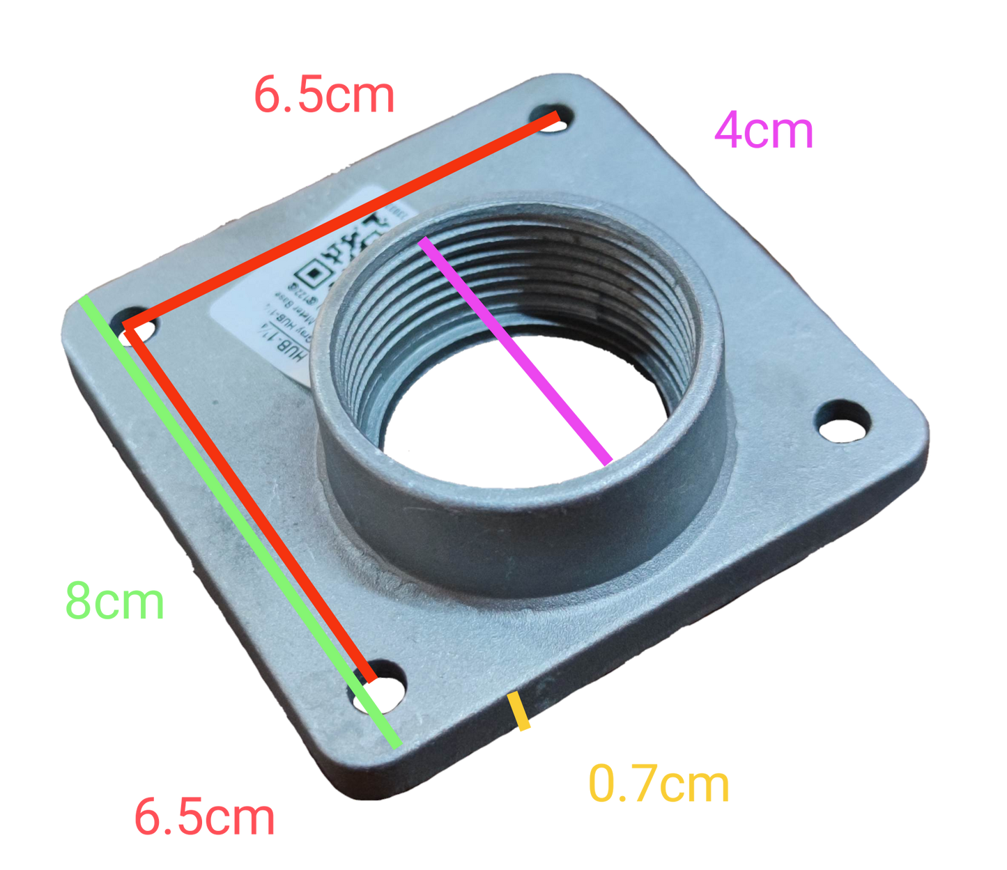 Local Meter Base Hub 1 1/4, KWH Meter Base Hub