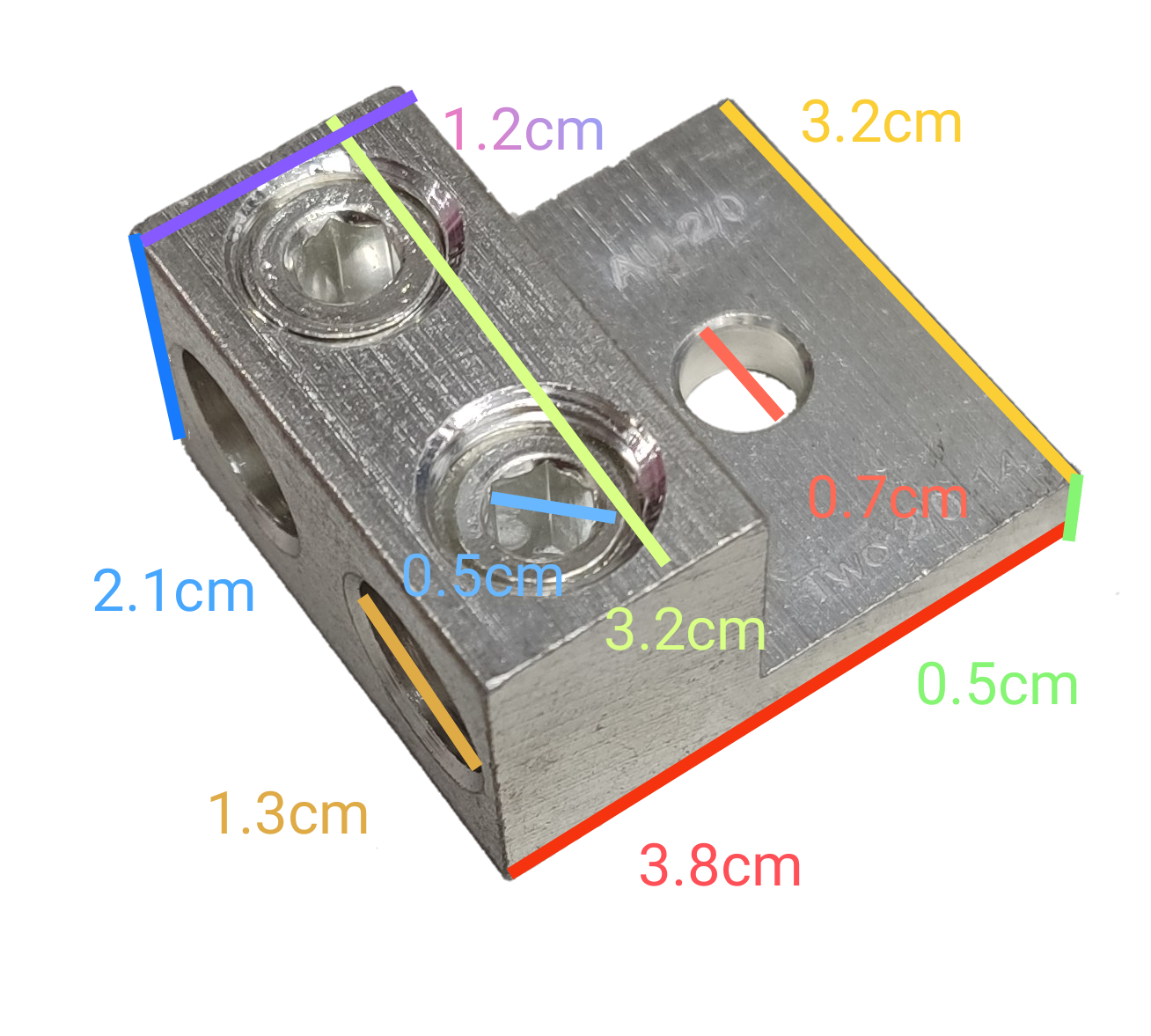Grippes Mechanical Lug 2 Holes (2 x 2/0AWG), Mechanical Lugs 2 Holes ( 2 x 60mm)