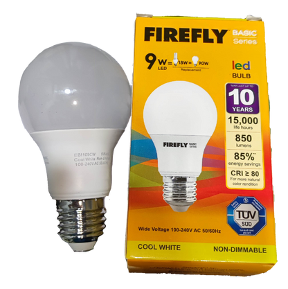 Firefly 9W LED Bulb E27 220V Cool White