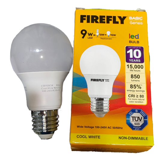 Firefly 9W LED Bulb E27 220V Cool White