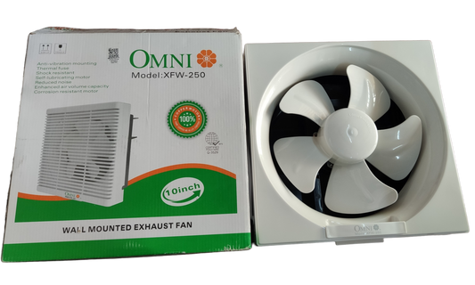 Omni Exhaust Fan 10" Wall Type , Exhaust Fan 10 Inches 220V Installation Size 29cm x 29 cm