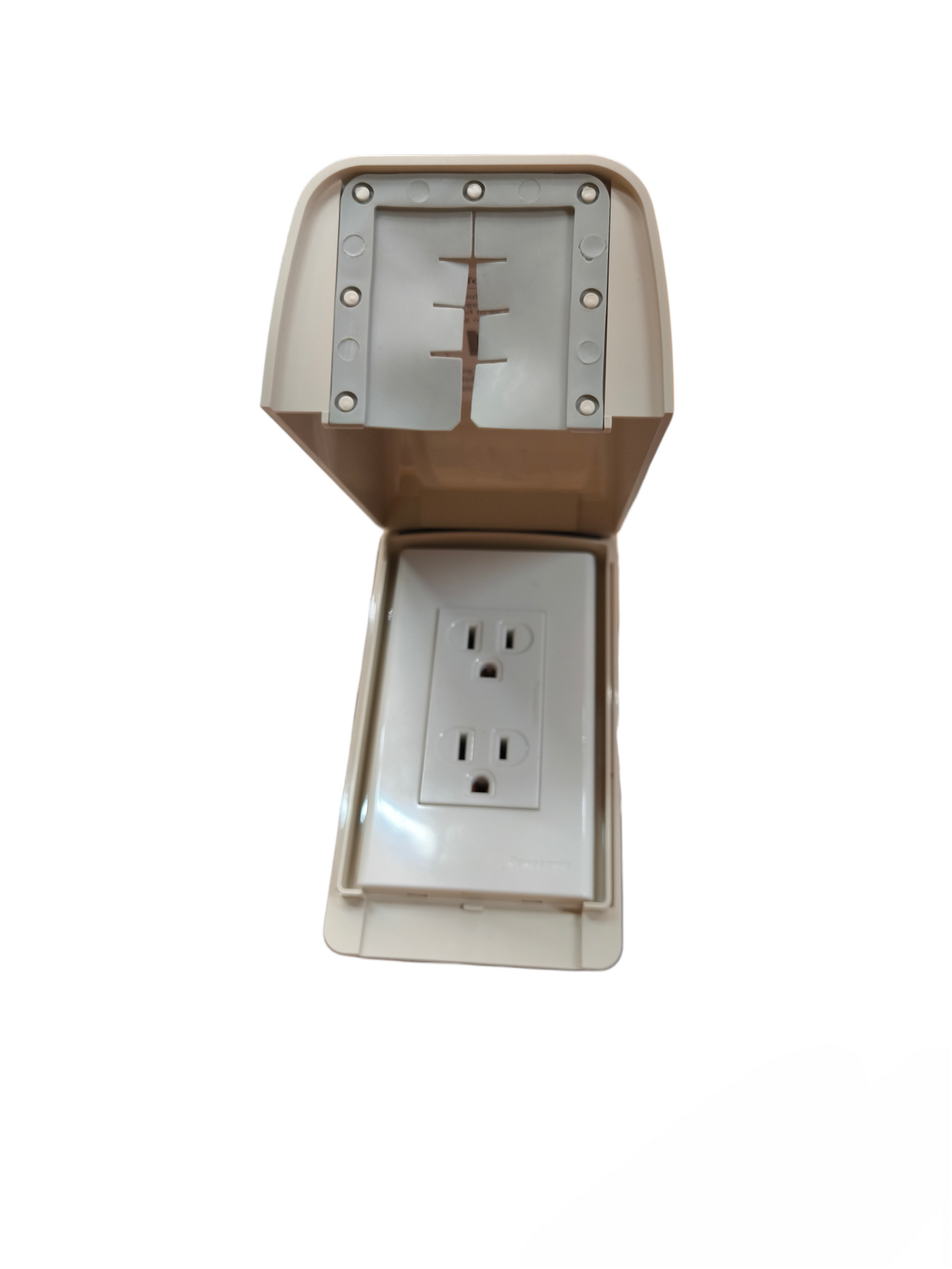 Panasonic & Omni Weatherproof Duplex Flat Pin with Ground 16A 250V WPP-601/WEG6803W-1/WEG1512-5