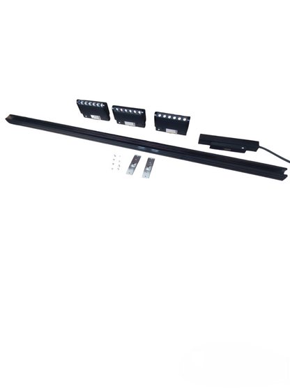 ILLUMIQ TERRA LED Magnetic Track Light 1 Meter 26mm with 3pcs 6W LED Rotary Grille Track Light 220V Warm White 3000K