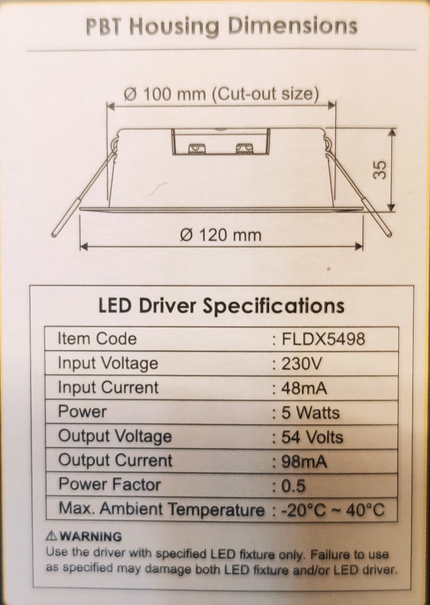 Firefly LED Downlight Pro Series IP44 Rating Water Resistant 220VAC 9W FDL2509WW