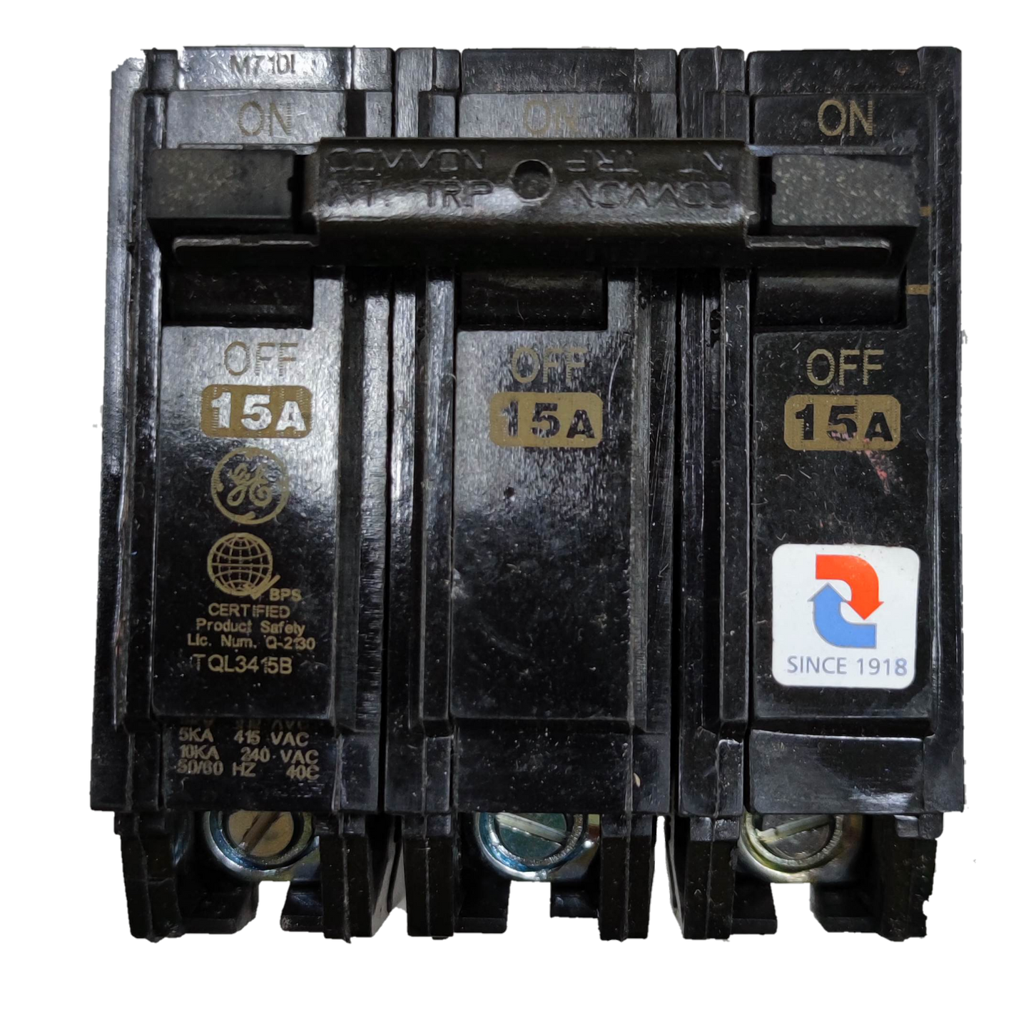 GE Circuit Breaker 3 Phase Plug In TQL, Circuit Breakers