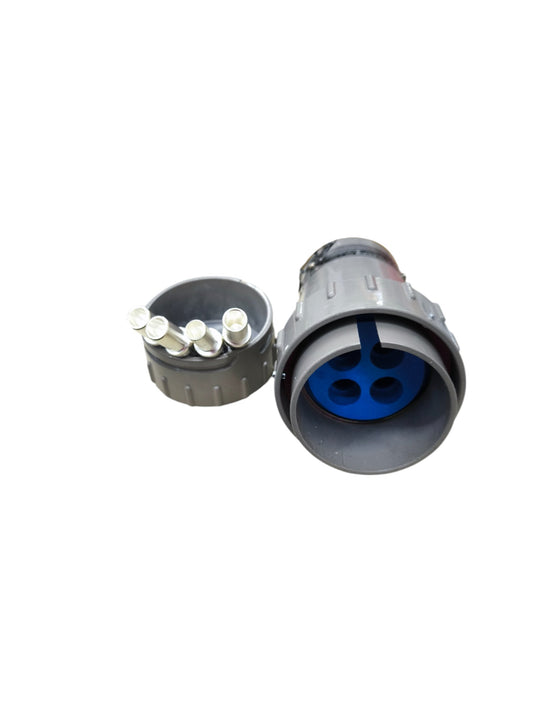 Grippes 200A Industrial Plug 3P+E Explosion Proof 500V AC Metal Casing IEC