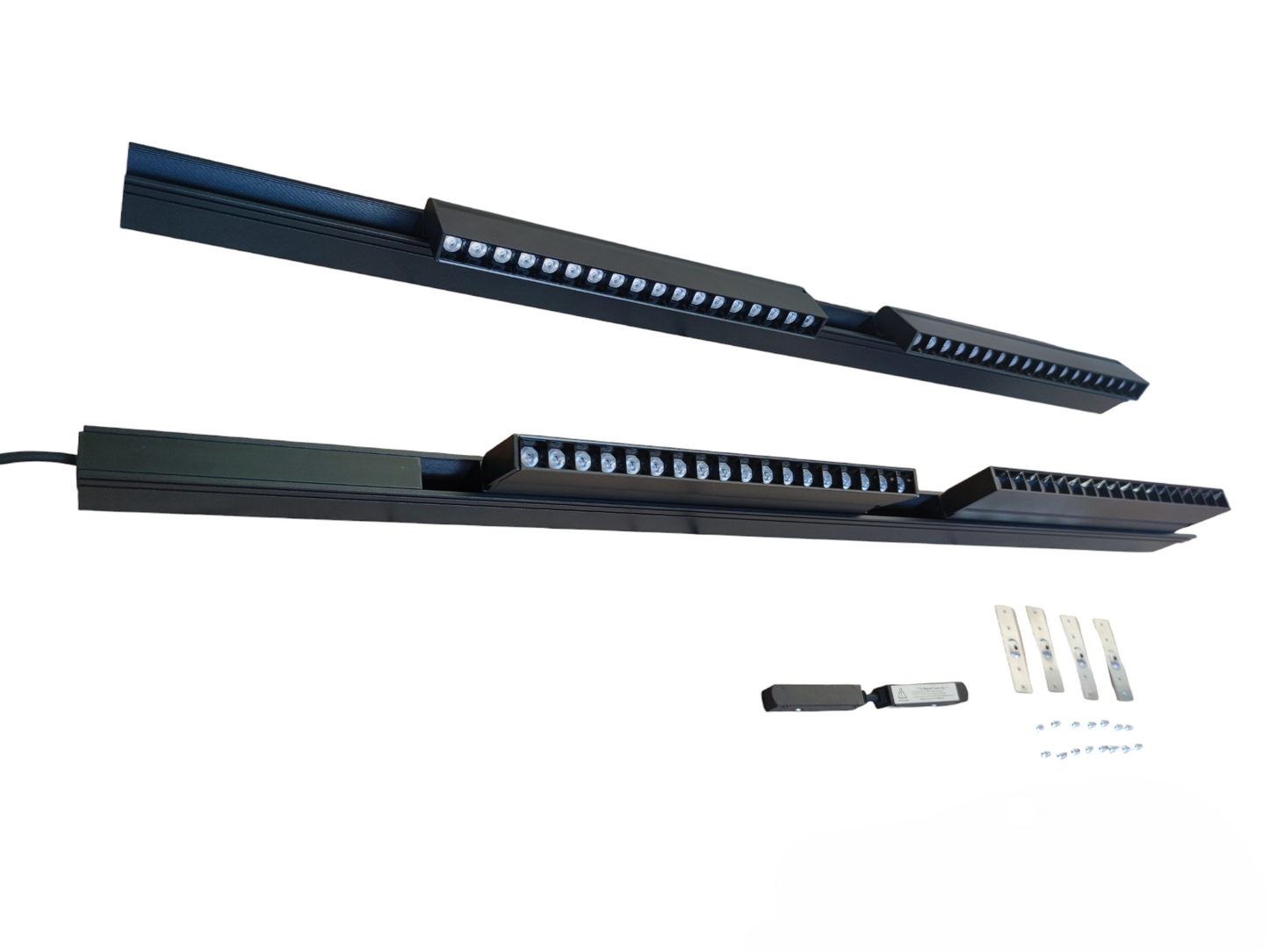 Magnetic Track Light 2 Meters 50mm with 4pcs 18W LED Foldable Grille Track Light 220V Daylight 6500K ( ILLUMIQ TERRA)