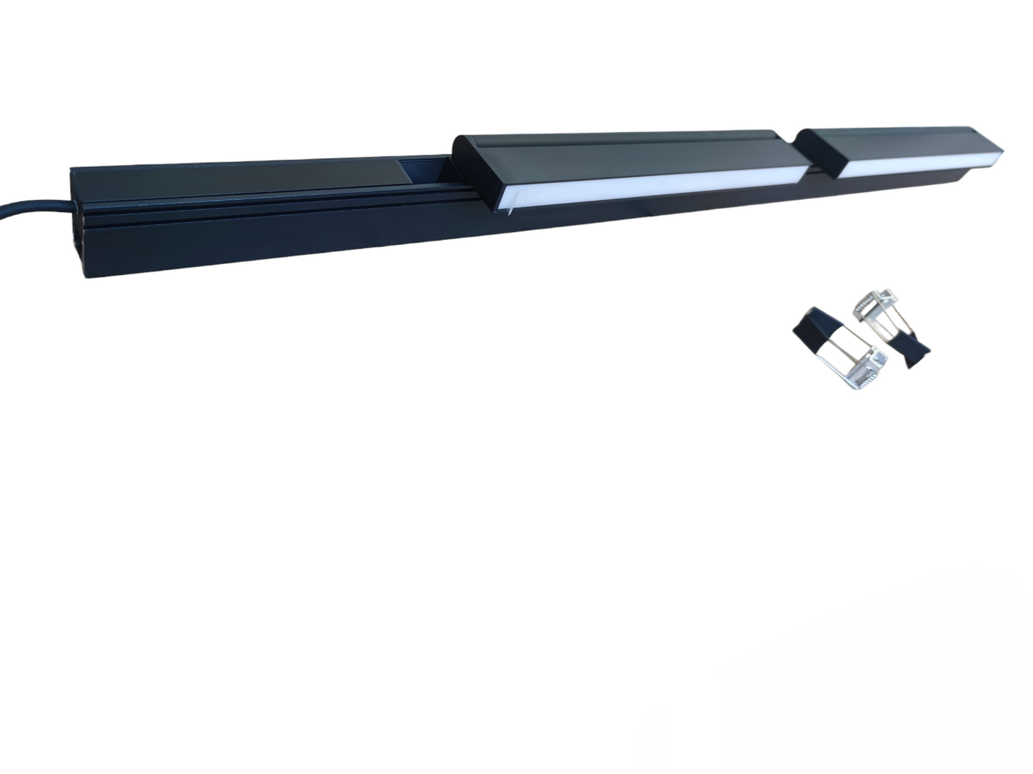 ILLUMIQ TERRA Magnetic Track Light 1 Meter 50mm with 2pcs 18W LED Foldable Flood Track Light Warm White 3000K 220V