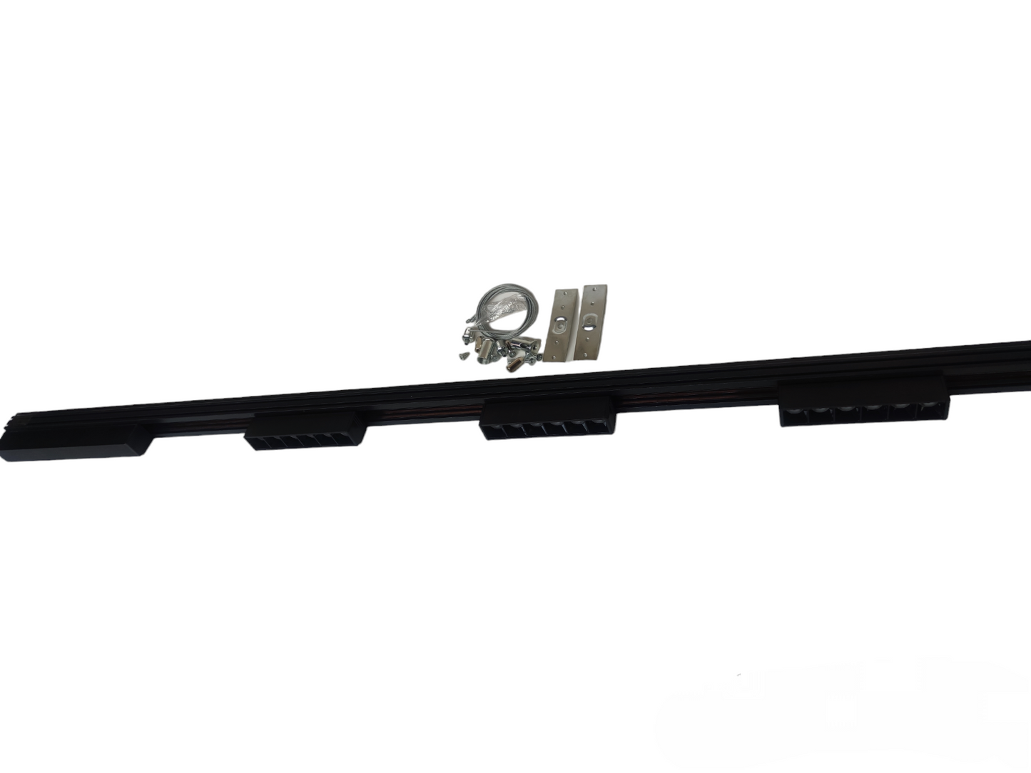 Magnetic Track Light 1 Meter with 3pcs 6W Grille Type Warm White with 100W Power Supply 220V ( ILLUMIQ TERRA) 26mm Track