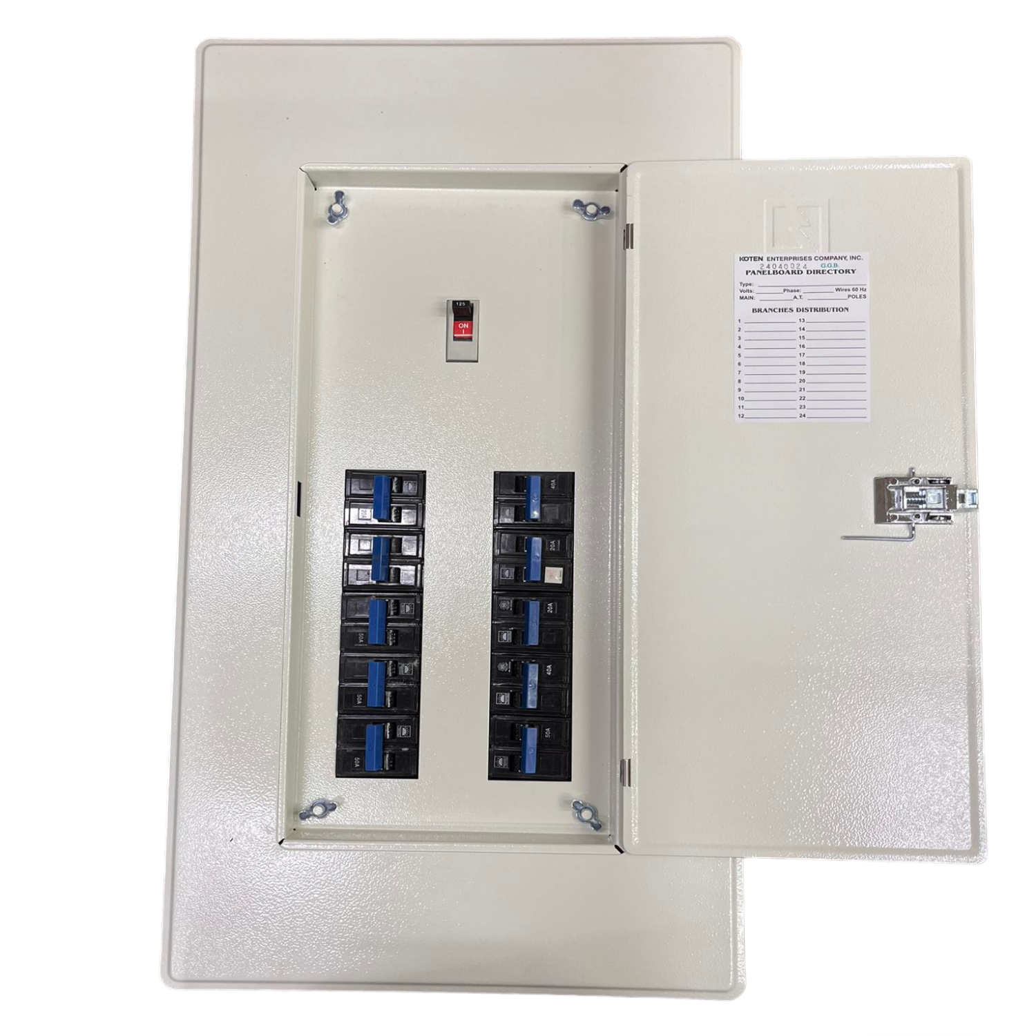 Panel Board with 250A 2Pole Main 250SPS and 10 Branches 2Pole (Taiyou ...