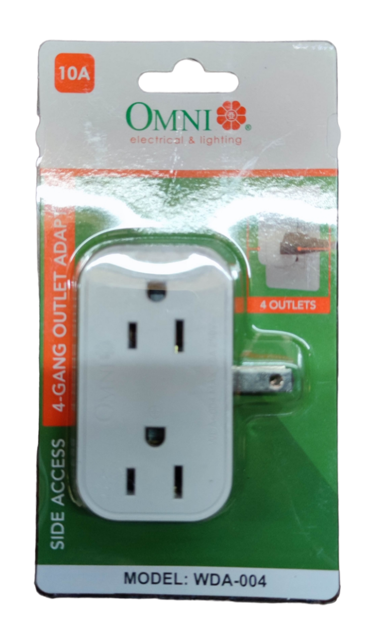 Omni 4 Gang Outlet Adaptor 10A 250V WDA-004