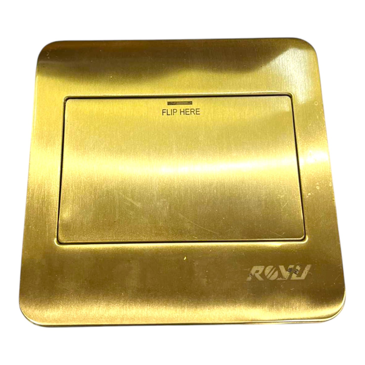 Royu Floor Outlet 1 Gang Telephone Outlet Available in Gold and Chrome