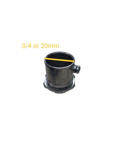 EMT Connector or EMT Adaptor with lock Nut Available in 1/2, 3/4, 1", 1 1/4 1 1/2 or 2"