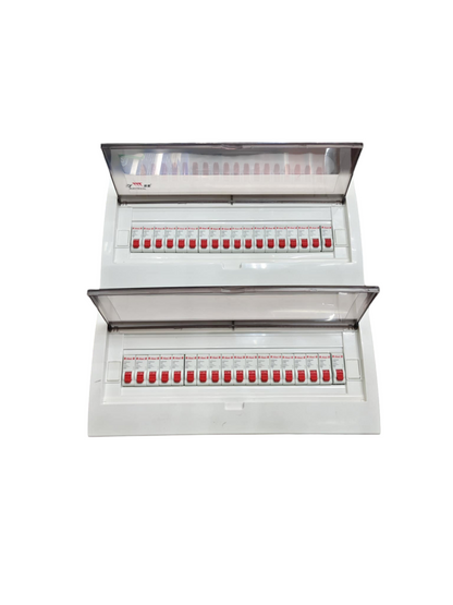 Panel Board 50A 1Pole Main with 35 Branches 1 Pole Miniature Circuit Breaker,  Distribution Box Metal Base with Himel Circuit Breakers and Bus Bar Metal Base ( ZY) Himel
