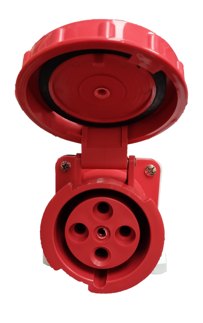 Grippes 63A 3P+E Industrial Outlet 6h 380-415V IP 67 (4 Pins) IEC 6309-2 #134