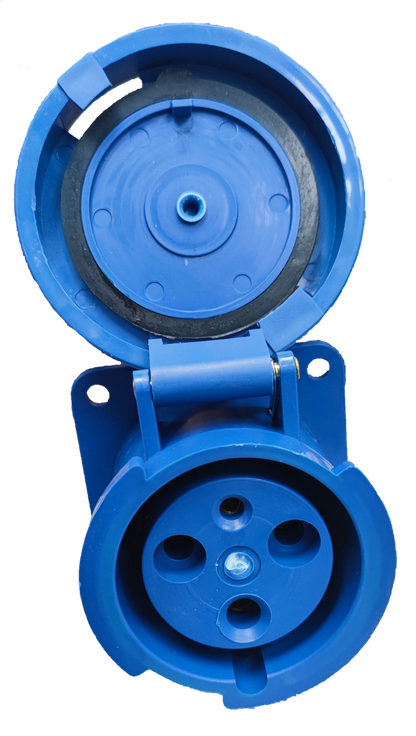 Grippes 63A 2P+E  Industrial Outlet 220V 6h Chassis Type (3P) # 333 IEC60309-2