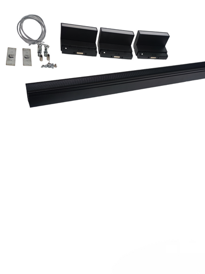 ILLUMIQ TERRA Magnetic Track Light 1 Meter 50mm with 3pcs 6W LED Foldable Flood Track Light Warm White 3000K 220V