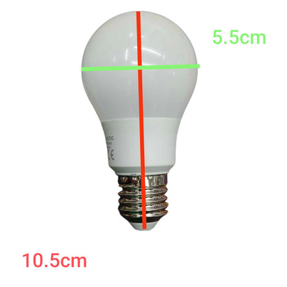 Omni 8W LED Bulb E27 12V DC ( Need Battery to Operate) LLA60E27-8W-12V