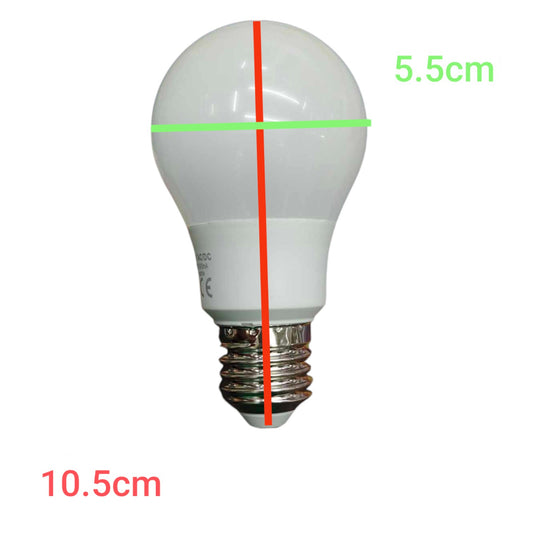 Omni 8W LED Bulb E27 12V DC ( Need Battery to Operate) LLA60E27-8W-12V