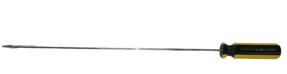 Rubicon 8 Inches Flat Head Screw Driver 901 with long metal shaft and black yellow handle