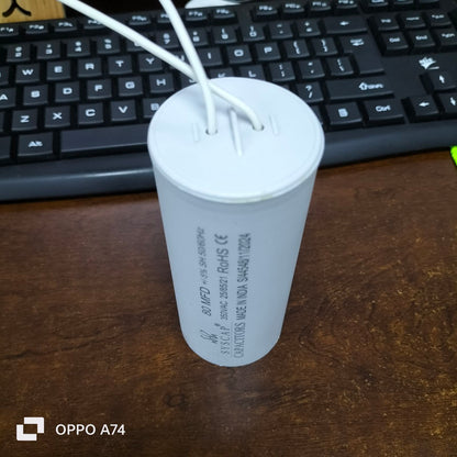 80MFD 350V ACRunning Capacitor with labeled specifications for electrical circuitry applications