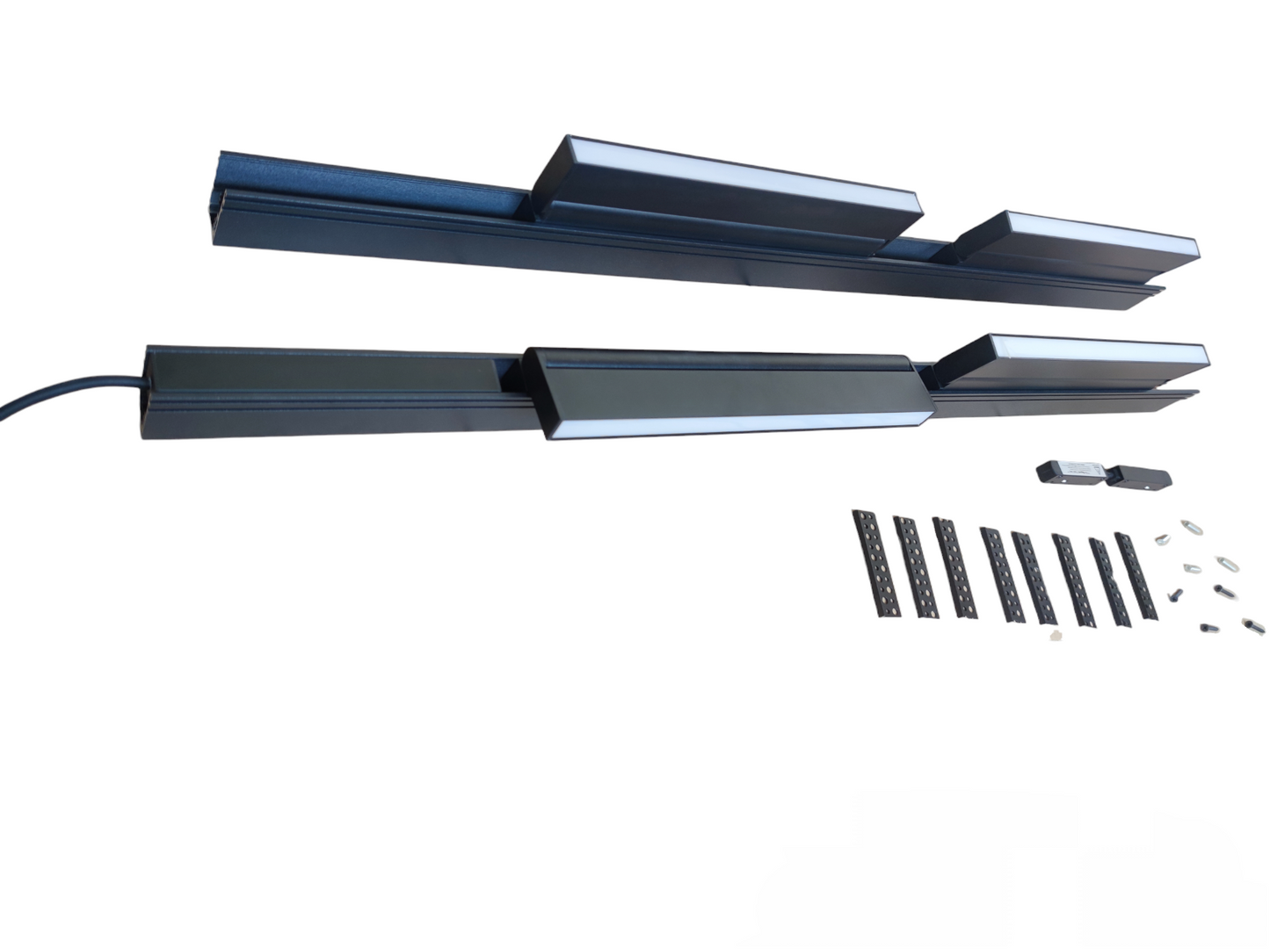 Magnetic Track Light 2 Meters 50mm with 4pcs 18W LED Foldable Flood Track Light 220V Cool White 4000K ( ILLUMIQ TERRA)