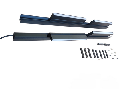 Magnetic Track Light 2 Meters 50mm with 4pcs 18W LED Foldable Flood Track Light 220V Daylight 6500K ( ILLUMIQ TERRA)