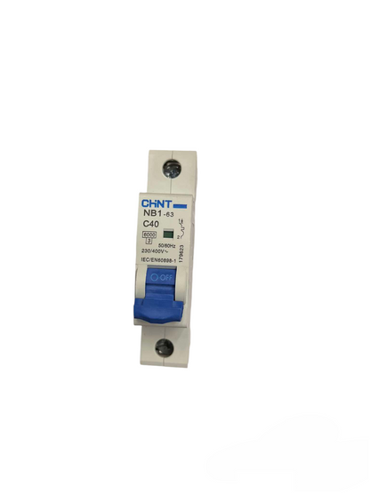 Chint 40A 1Pole 6KAIC 220V with indicator Miniature Circuit Breaker NB1-63 1P C40 6KADB