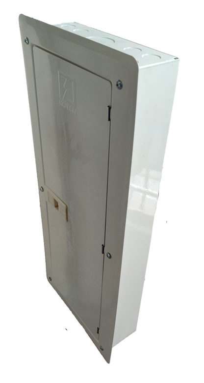 Panel Board 125A 2 Pole Main Himel Miniature Circuit Breaker 22 Branches 2 Pole Panasonic for Miniature 3 Modules Metal Base