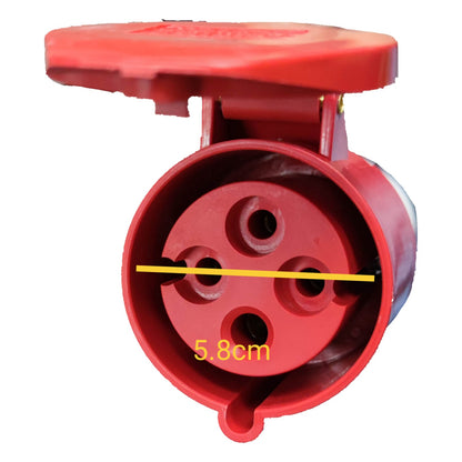 Grippes 32A 3P+E Industrial Outlet (4 Pins) 380V-415VAC Connector Type Outlet Multi Purpose Power Connector IEC309-2 #224
