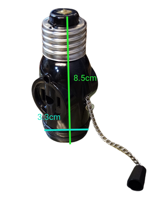 Omni Pull Chain Socket with 2 Flat Pin 3A 220V