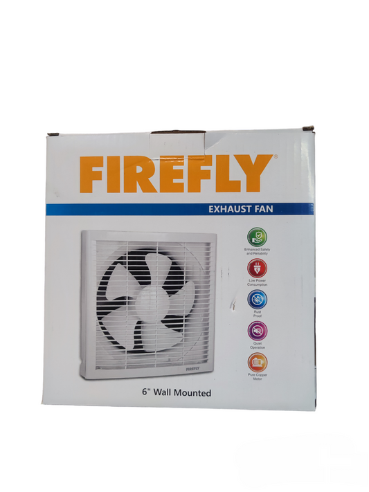 Firefly 6" Wall Mounted Exhaust Fan with Back Cover 220V