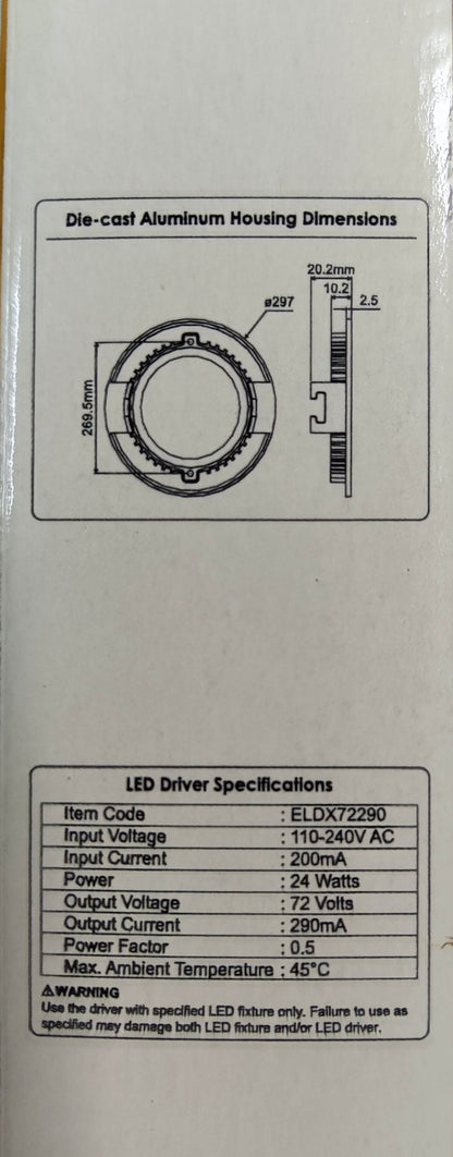 Firefly 24W LED Downlight 220V Daylight
