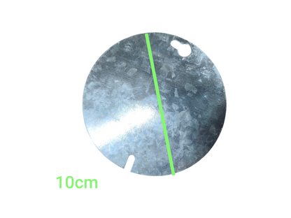 Metal Junction Box Cover 0.30mm Round (5PCS)
