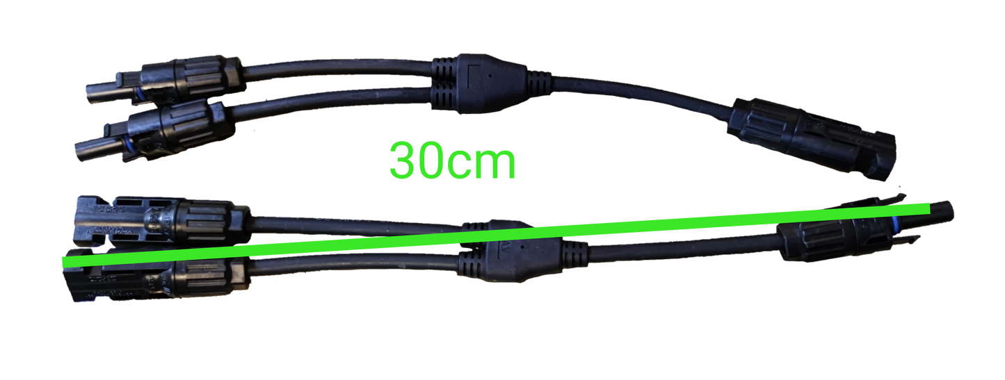 Grippes MC4 Connector 1x2 with Wire IP 67