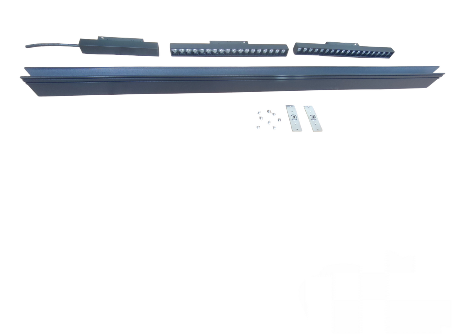 Magnetic Track Light 1 Meter 50mm with 2Pcs 18W LED Grille Track Light 220V Warm White 3000K ( ILLUMIQ TERRA)