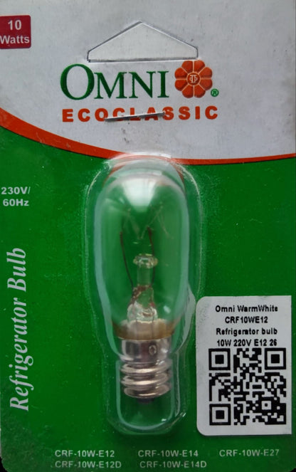 Omni Refrigeration Bulb 10W E12 220V 3pcs Machine Bulb E-12 10W 220V Ref Bulb E-12 10W 220V CRF-10W-E12 CRF10WE12