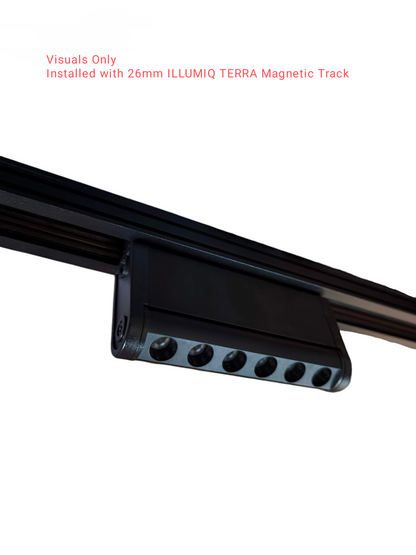 ILLUMIQ TERRA 6W LED Track Light Grille Rotary Light 180 Degrees Series 20 (6000K)