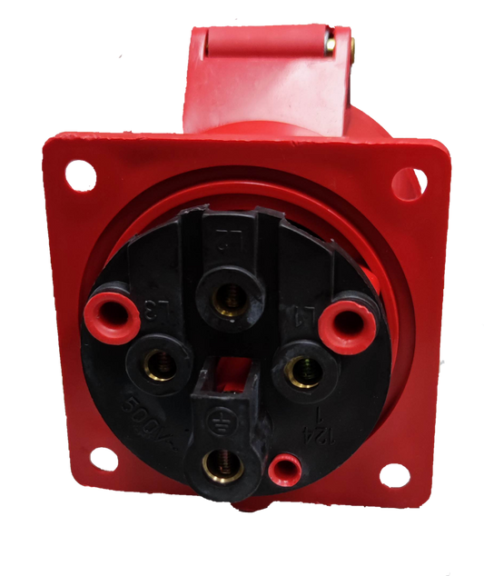 Grippes 32A 3P+E Industrial Outlet 6h 380-415V (4 Pins) Chassis Type 324  IEC309-2