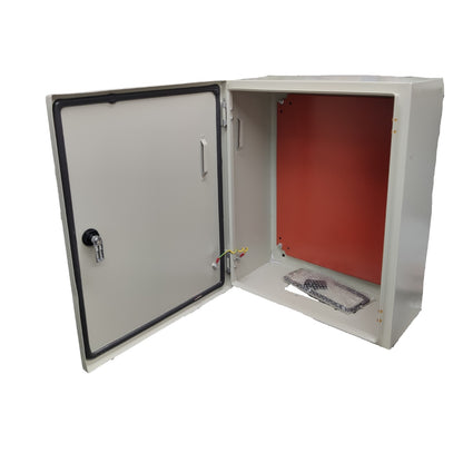 Grippes Control Box 500 x 400 x 200 mm Powder Coated Beige, Electrical Enclosure, Metal Enclosure, Steel Wall Box Metal Box
